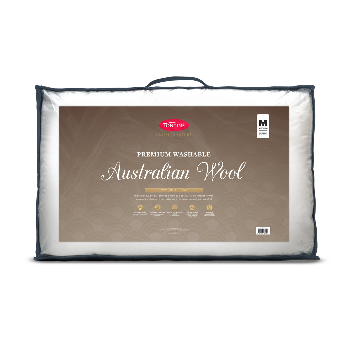 Australian Washable Wool Surround Medium Pillow