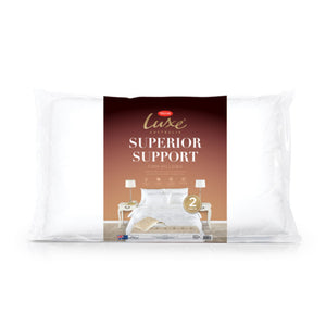 Tontine Luxe Superior Support Pillow - High & Firm 2 Pack