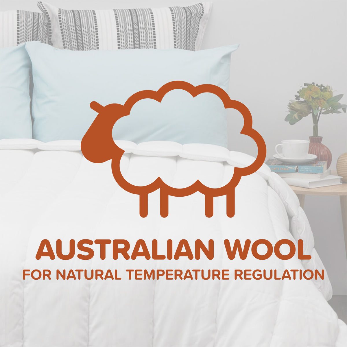 Signature Collection Australian Washable Wool Quilt - All Seasons