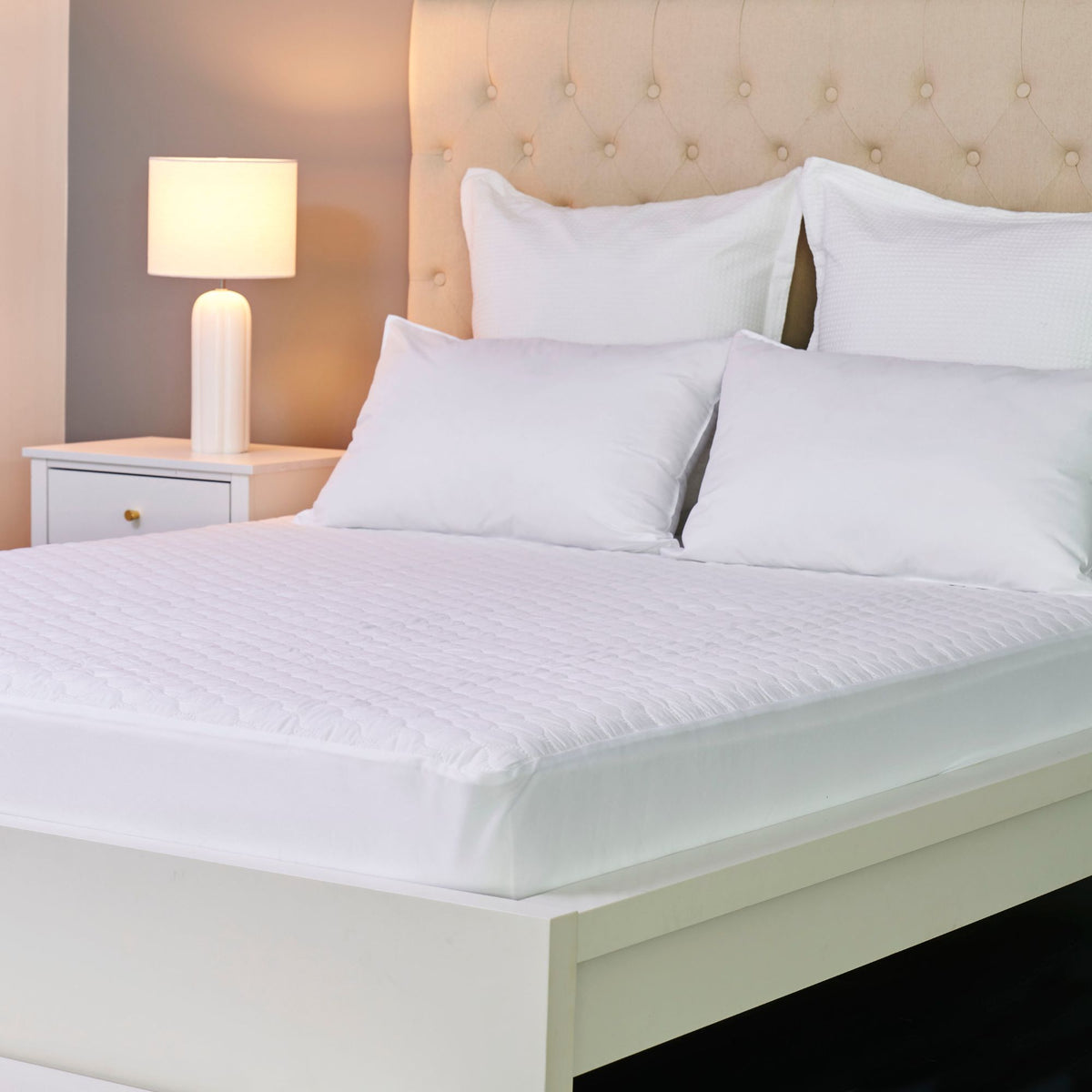 Comfortech Stain Ease Mattress Protector Waterproof 50cm Fitted Skirt