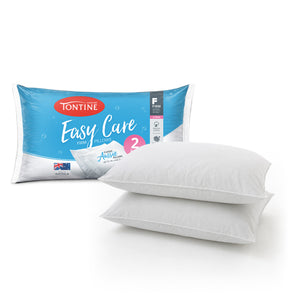 Easy Care High & Firm Pillows 2 Pack - Cotton Cover