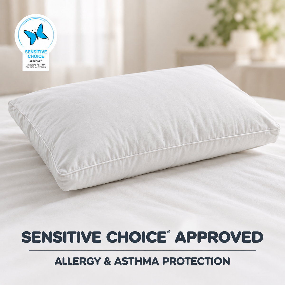 Classic Comfort Allergy & Asthma Sensitive Medium Pillow
