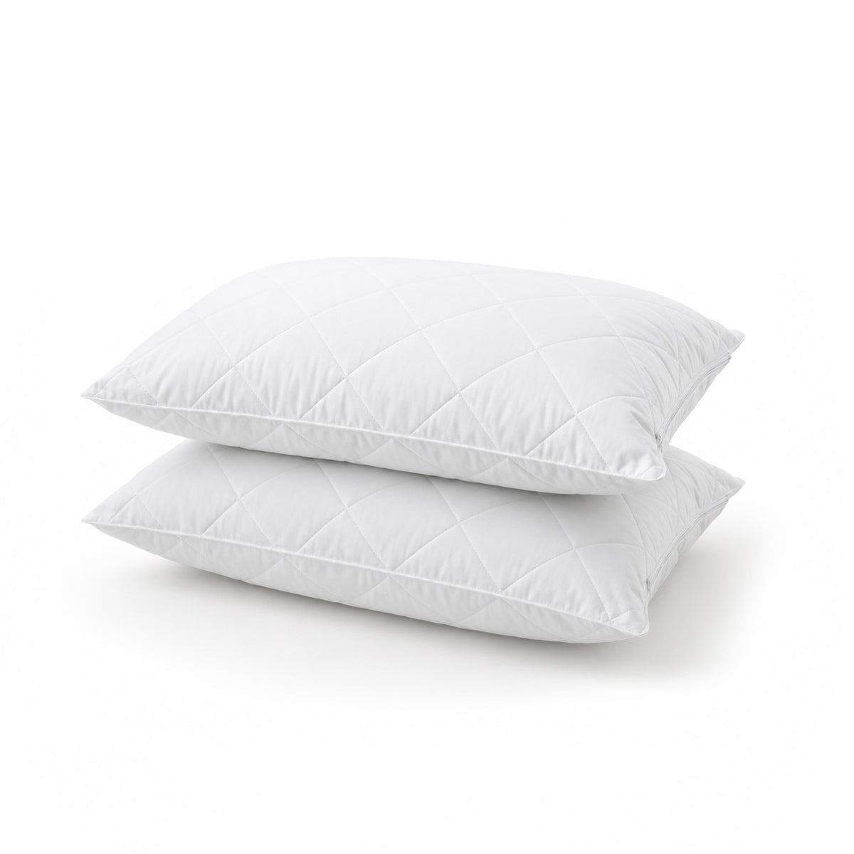 Comfortech Cotton Quilted Pillow Protector - 2 Pack