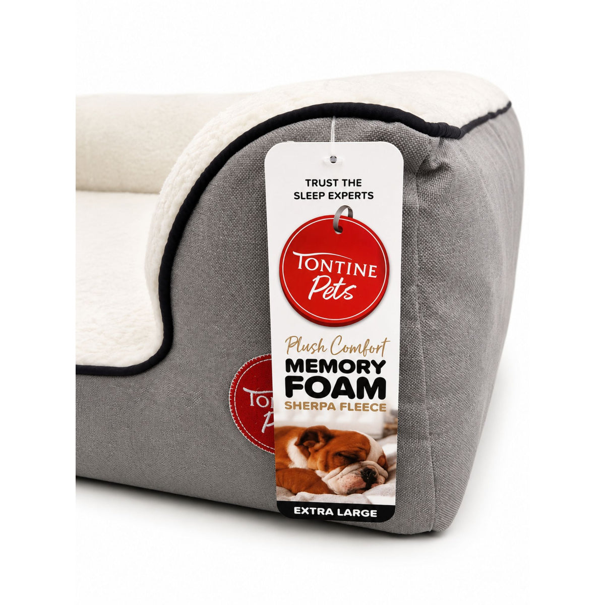 Orthopaedic Sherpa Fleece Dog Basket Bed