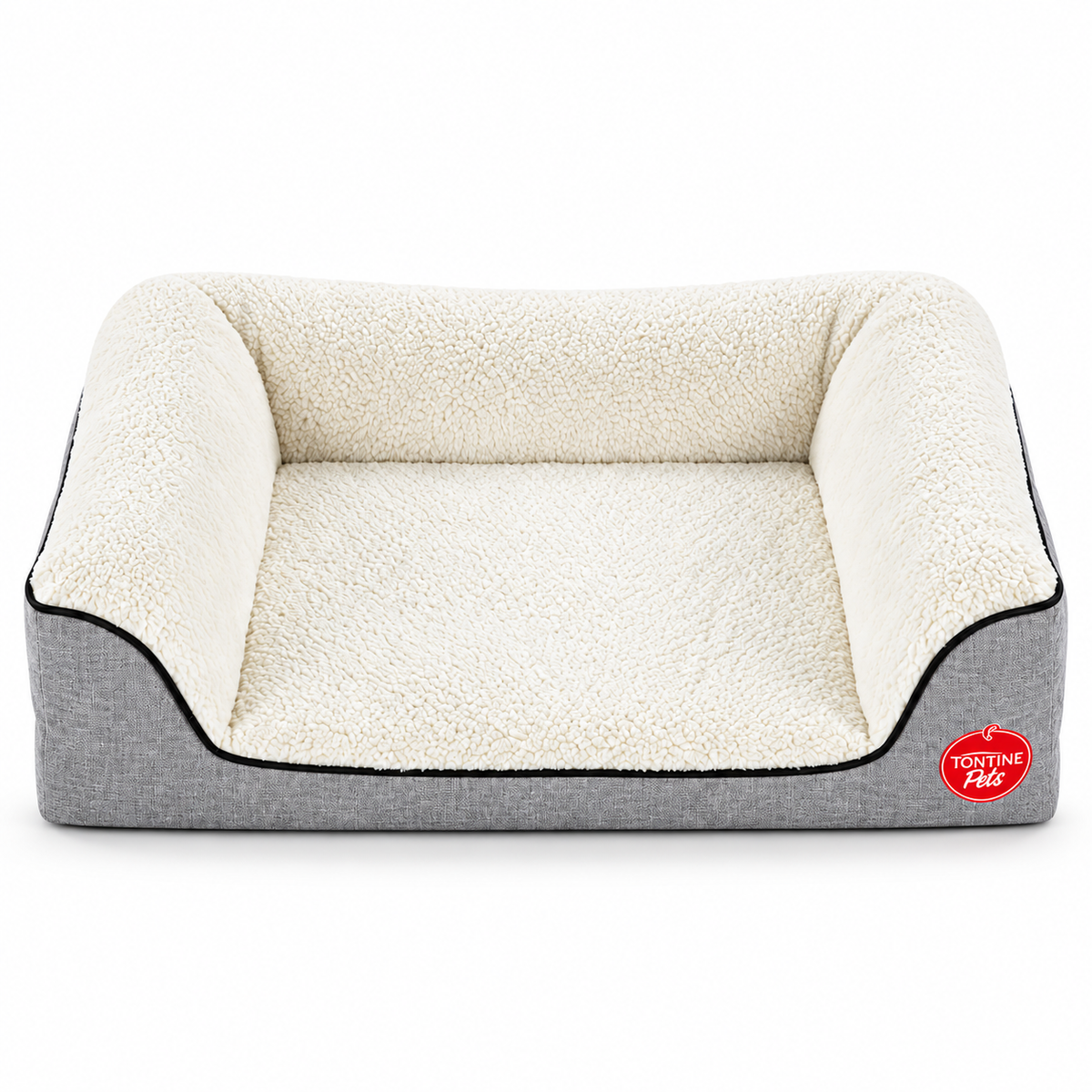 Orthopaedic Sherpa Fleece Dog Basket Bed