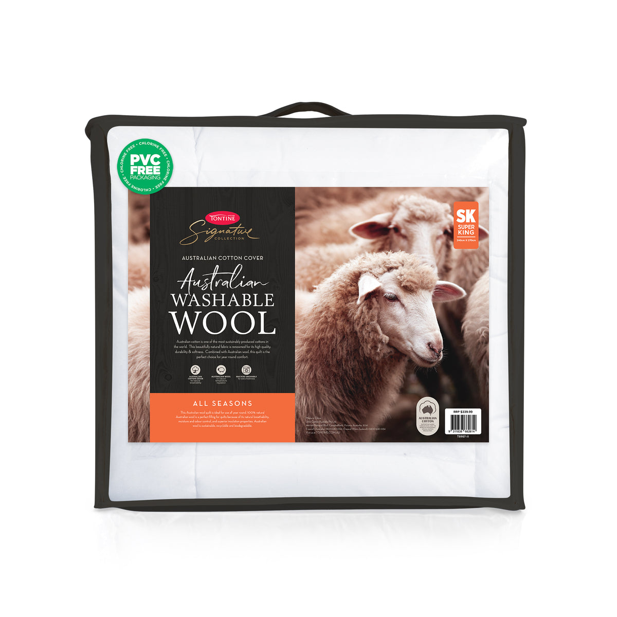 Signature Collection Australian Washable Wool Quilt - All Seasons