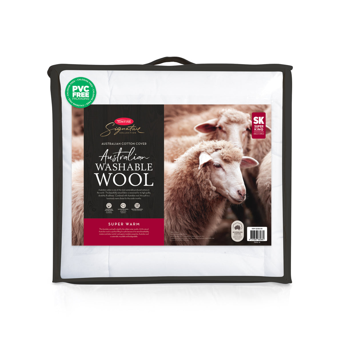 Signature Collection Australian Washable Wool Quilt - Super Warm