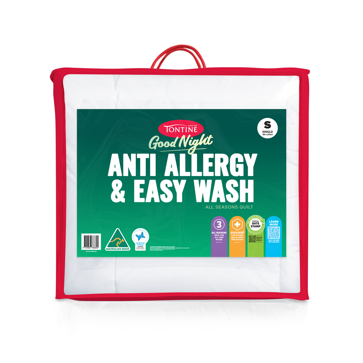 Good Night Anti Allergy & Easy Wash Quilt - All Seasons