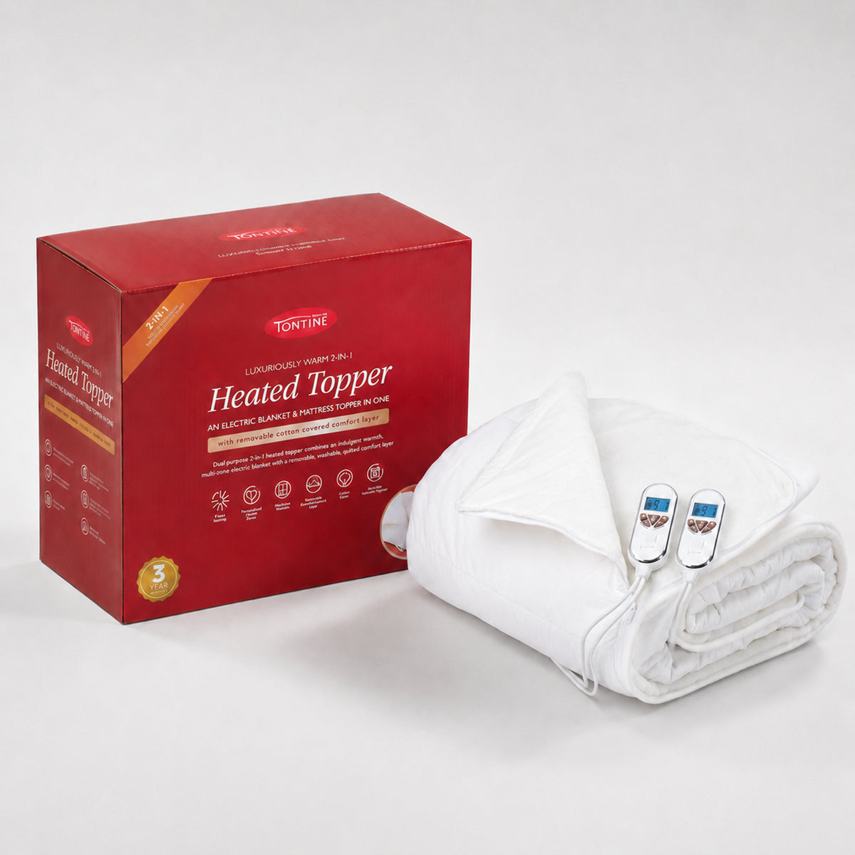 Luxuriously Warm 2-in-1 Heated Topper