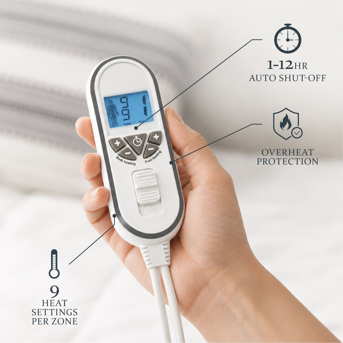 Luxuriously Warm 2-in-1 Heated Topper