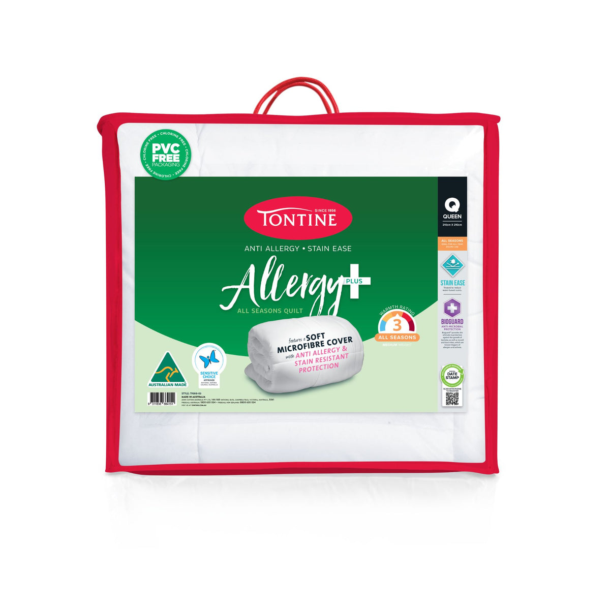 Allergy Plus Stain Ease Medium Weight Quilt - All Seasons