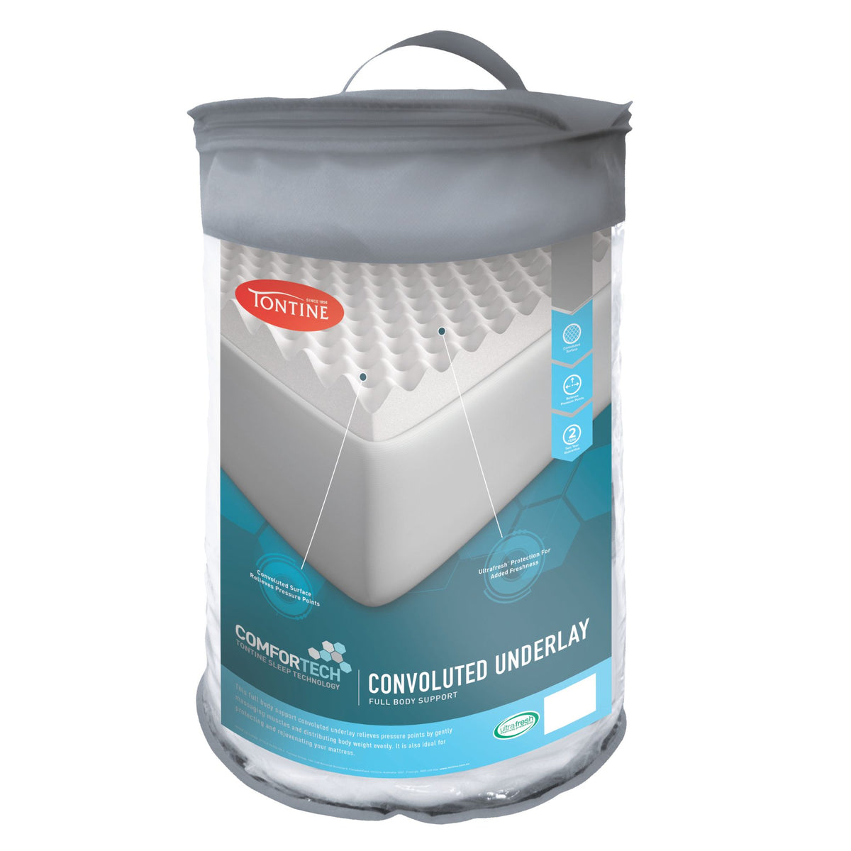 Comfortech Full Body Support Convoluted Foam Underlay