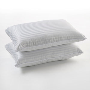 Luxury Hotel Medium Profile Pillows 2 Pack - Microfibre Cover
