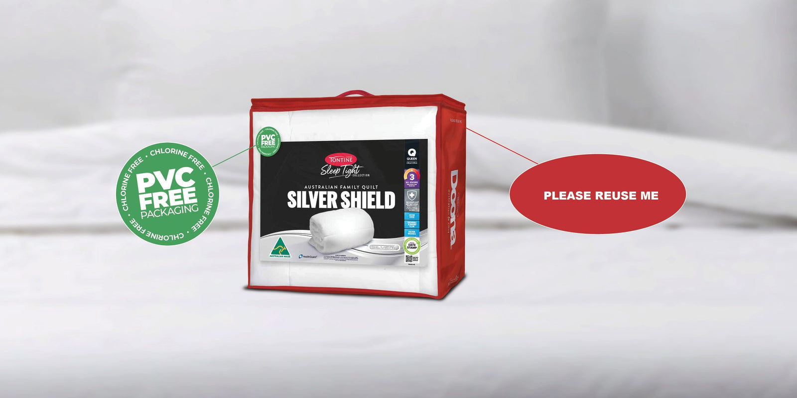 Reusable Tontine Quilt and Pillow Bags