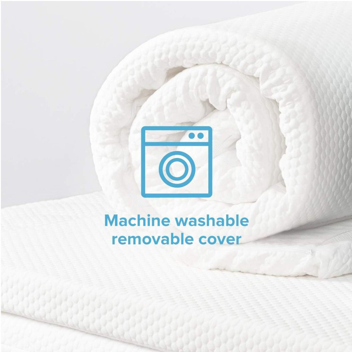 Pressure Relieving Memory Foam Mattress Topper - Queen Bed