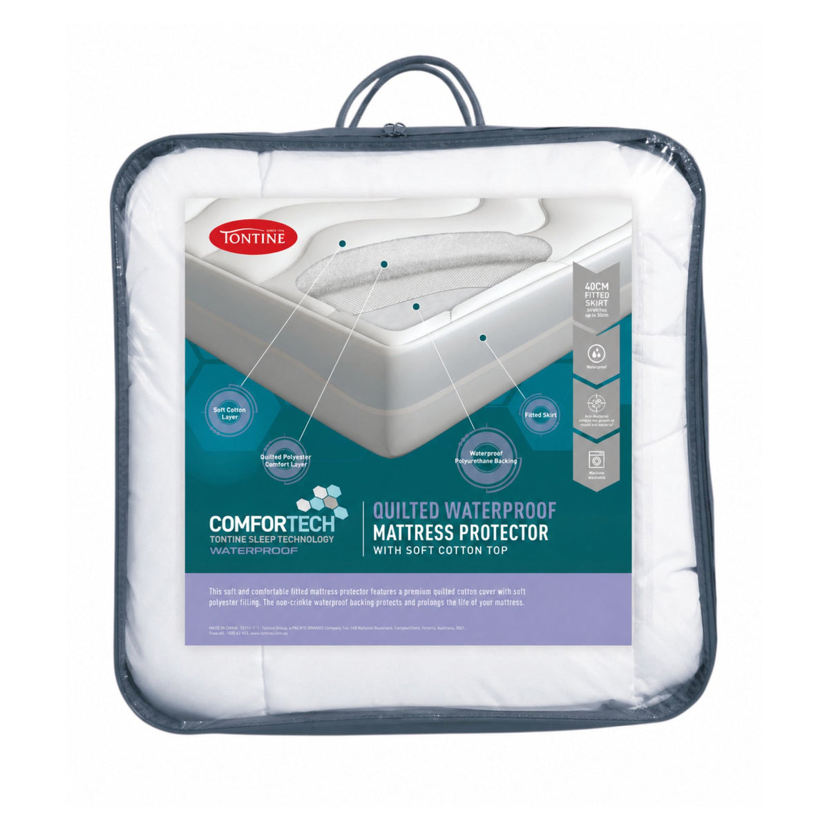 Comfortech Quilted Waterproof Mattress Protector