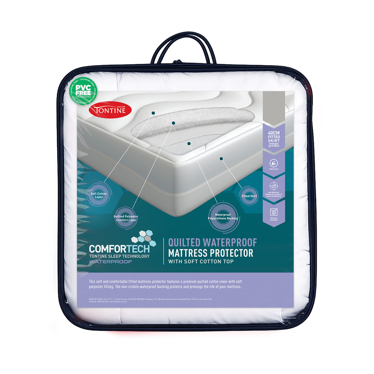 Comfortech Quilted Waterproof Mattress Protector