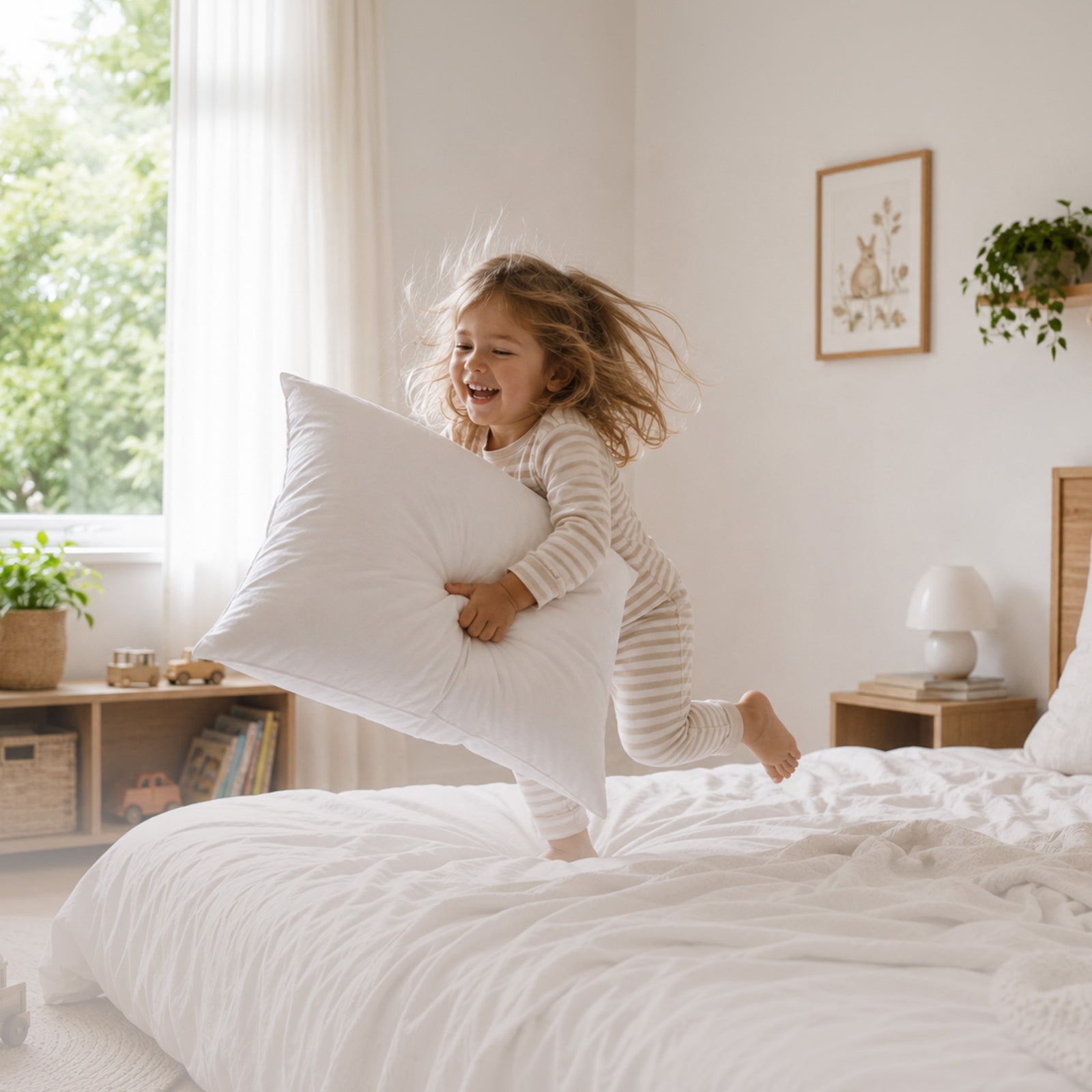 Quick Dry Easy Wash Anti-Allergy Kids Pillows 2 Pack