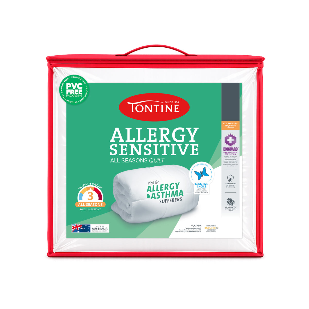 Allergy Sensitive Cotton Cover Quilt - All Seasons