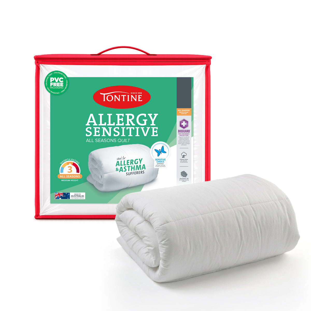 Allergy Sensitive Cotton Cover Quilt - All Seasons