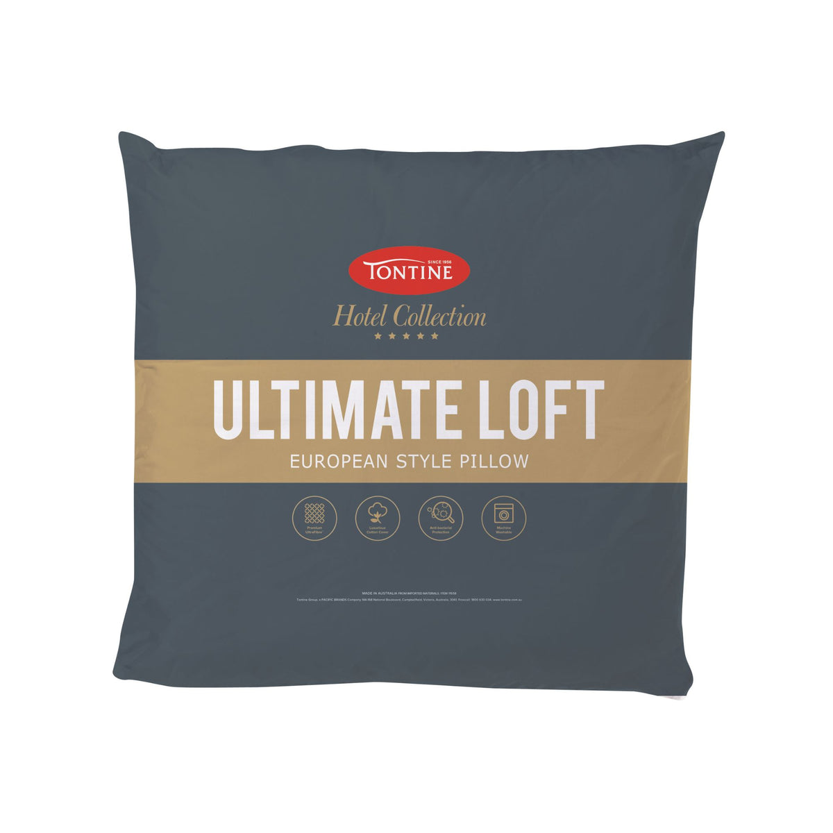 Hotel Collection Ultimate Loft Euro Pillow with Premium Cotton Cover