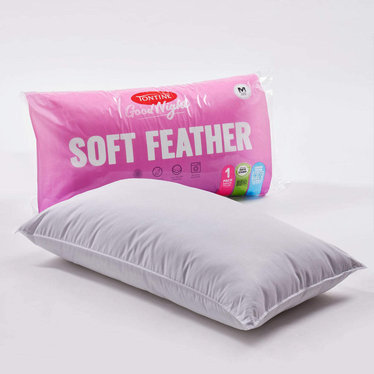 Good Night Soft Feather Pillow – Medium Support