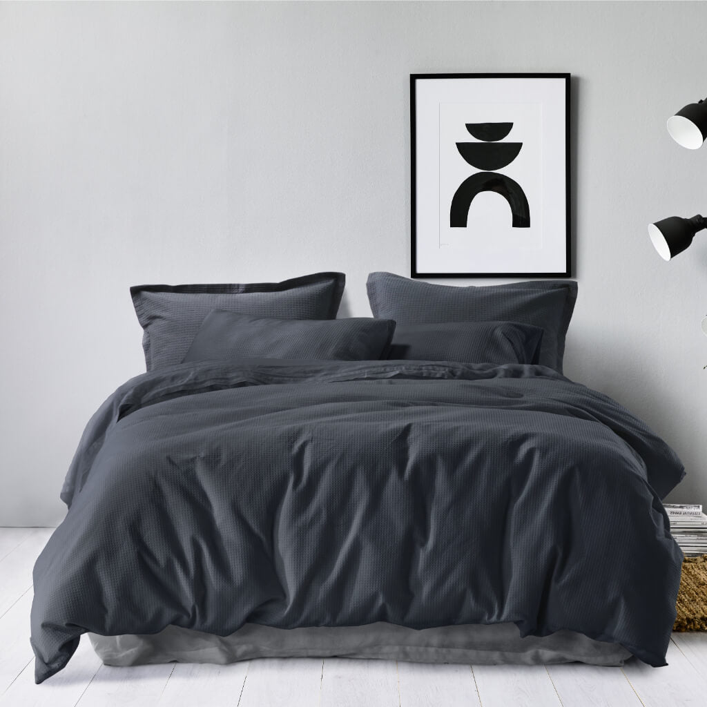Gainsborough Capri Waffle Quilt Cover Set - Queen