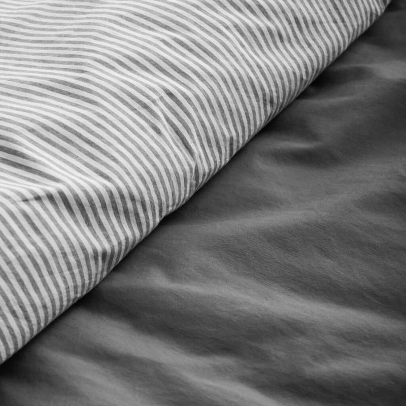 Reversible Vintage Stripe Quilt Cover Set Tontine