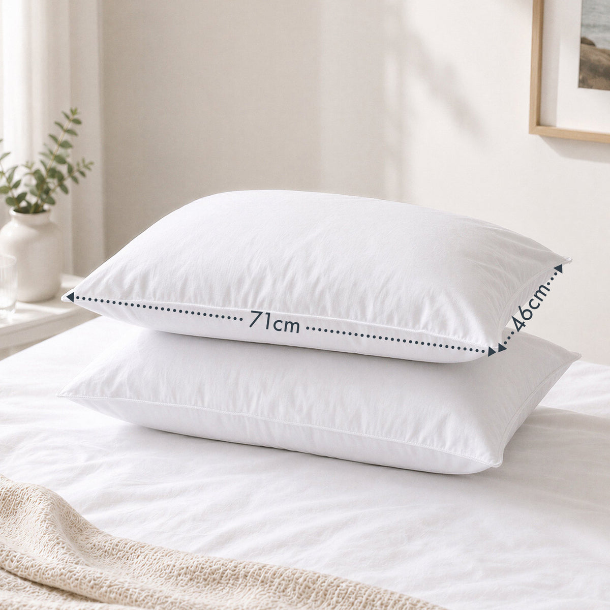 Classic Comfort Soft & Plush Pillows 2 Pack - Medium