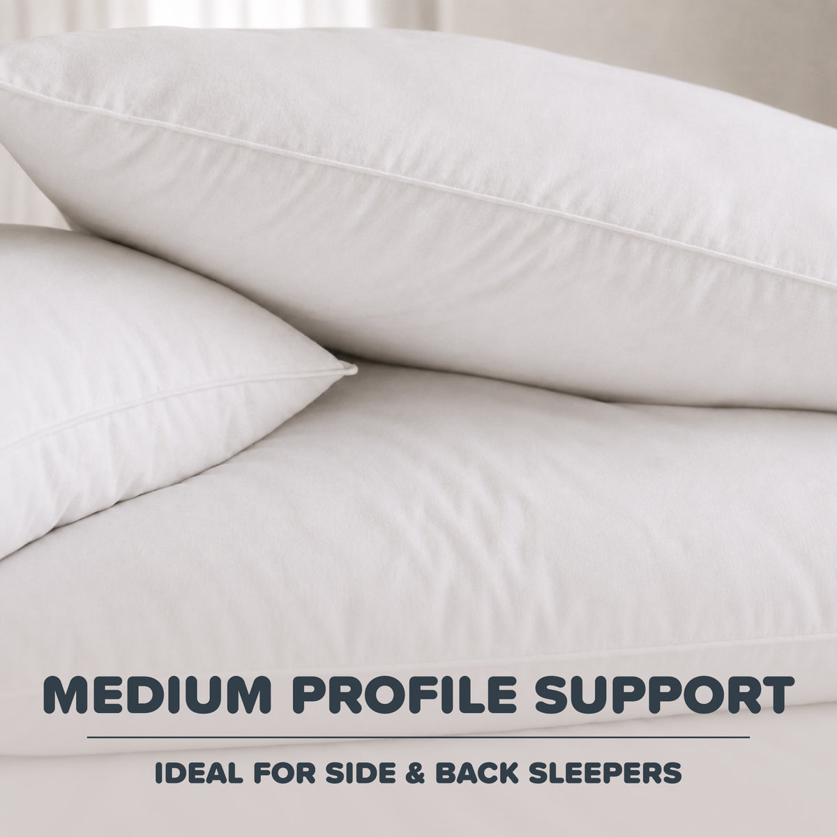 Classic Comfort Soft & Plush Pillows 2 Pack - Medium