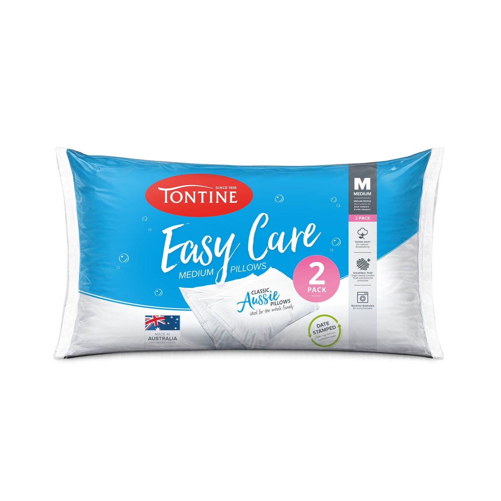 Easy Care Medium Pillows 2 Pack