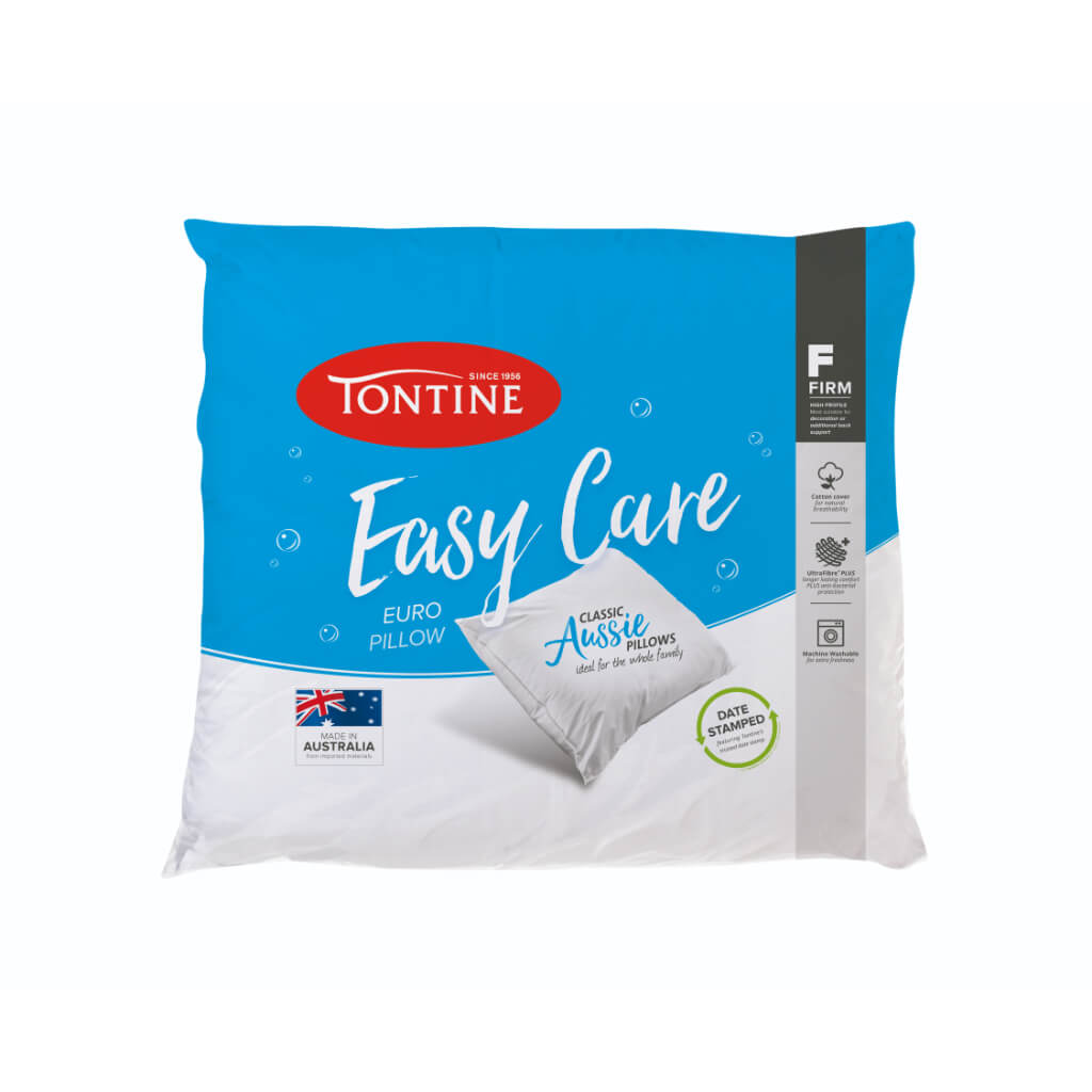 Easy Care Euro Pillow - High &amp; Firm