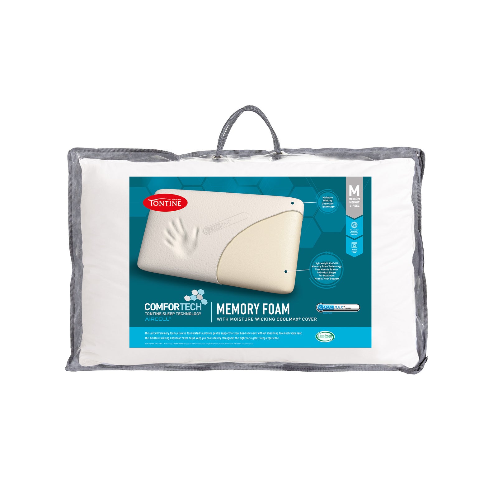 Bamboo Blend Medium Pillows 2 Pack