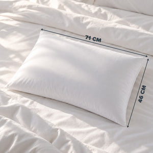 Easy Care High & Firm Pillows 2 Pack - Cotton Cover