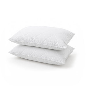 Comfortech Cotton Quilted Pillow Protector - 2 Pack