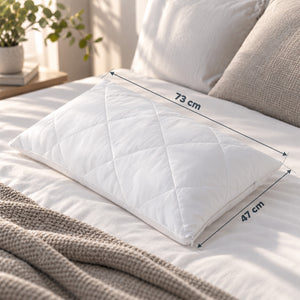 Comfortech Cotton Quilted Pillow Protector - 2 Pack