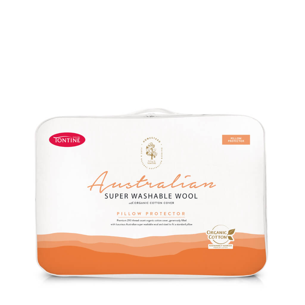 Homestead Australian Super Washable Wool Pillow Protector