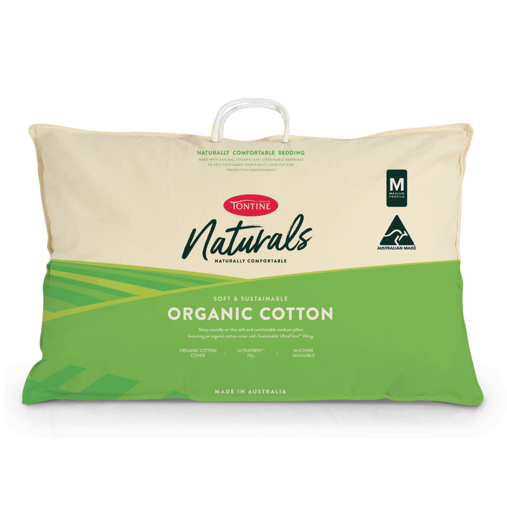 Tontine Naturals Organic Cotton Pillow Medium