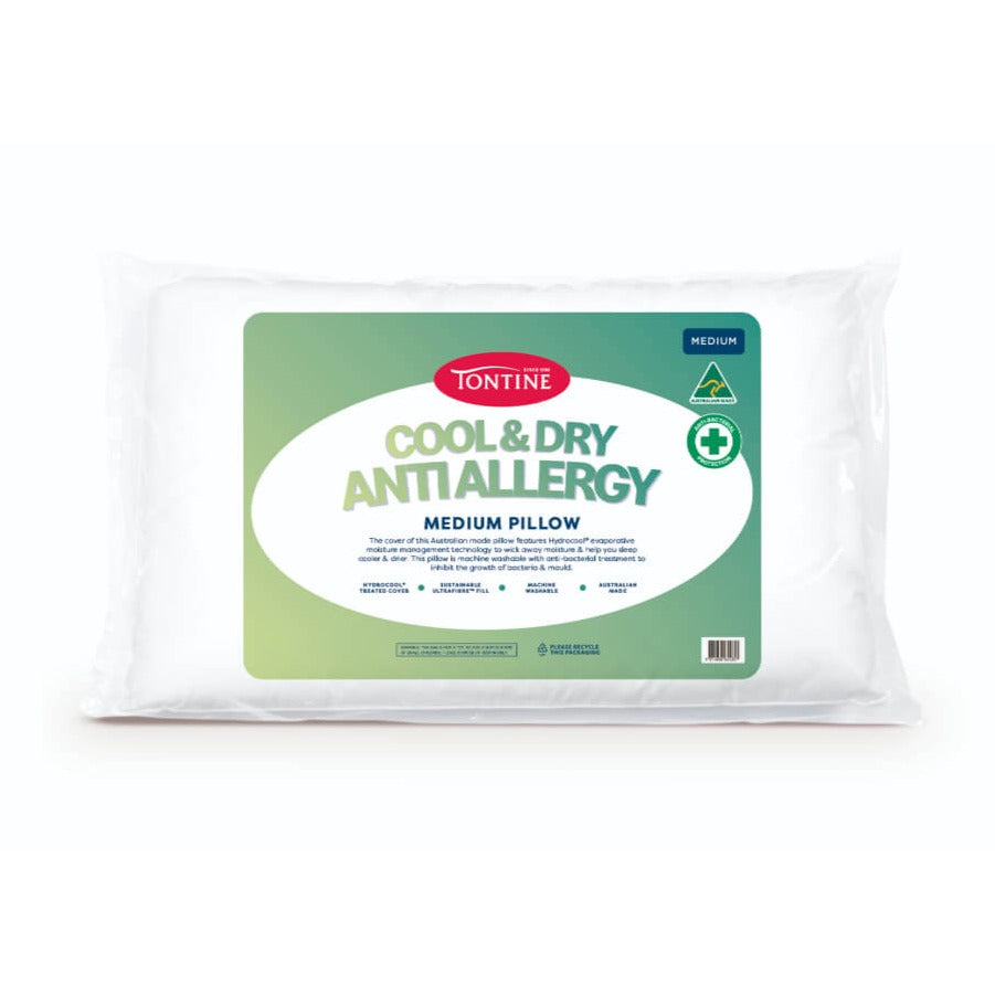 Cool &amp; Dry Anti Bacteria Pillow - Medium