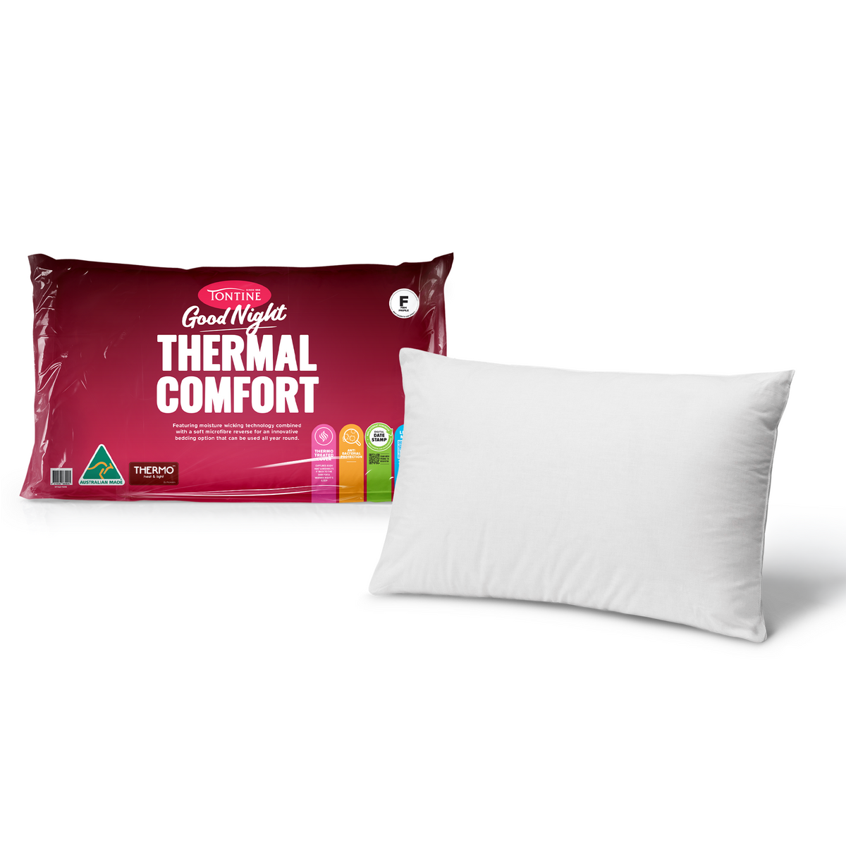 Good Night Thermal Comfort Pillow – Firm & High Profile