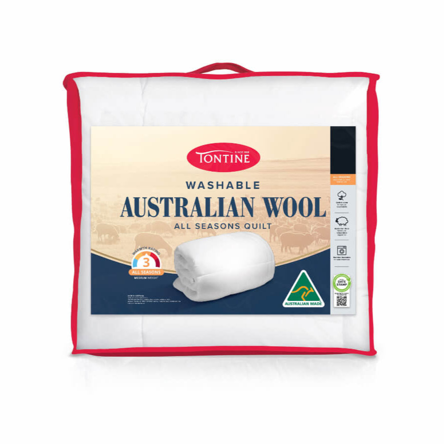 Washable Australian Wool Quilt - All Seasons - Tontine