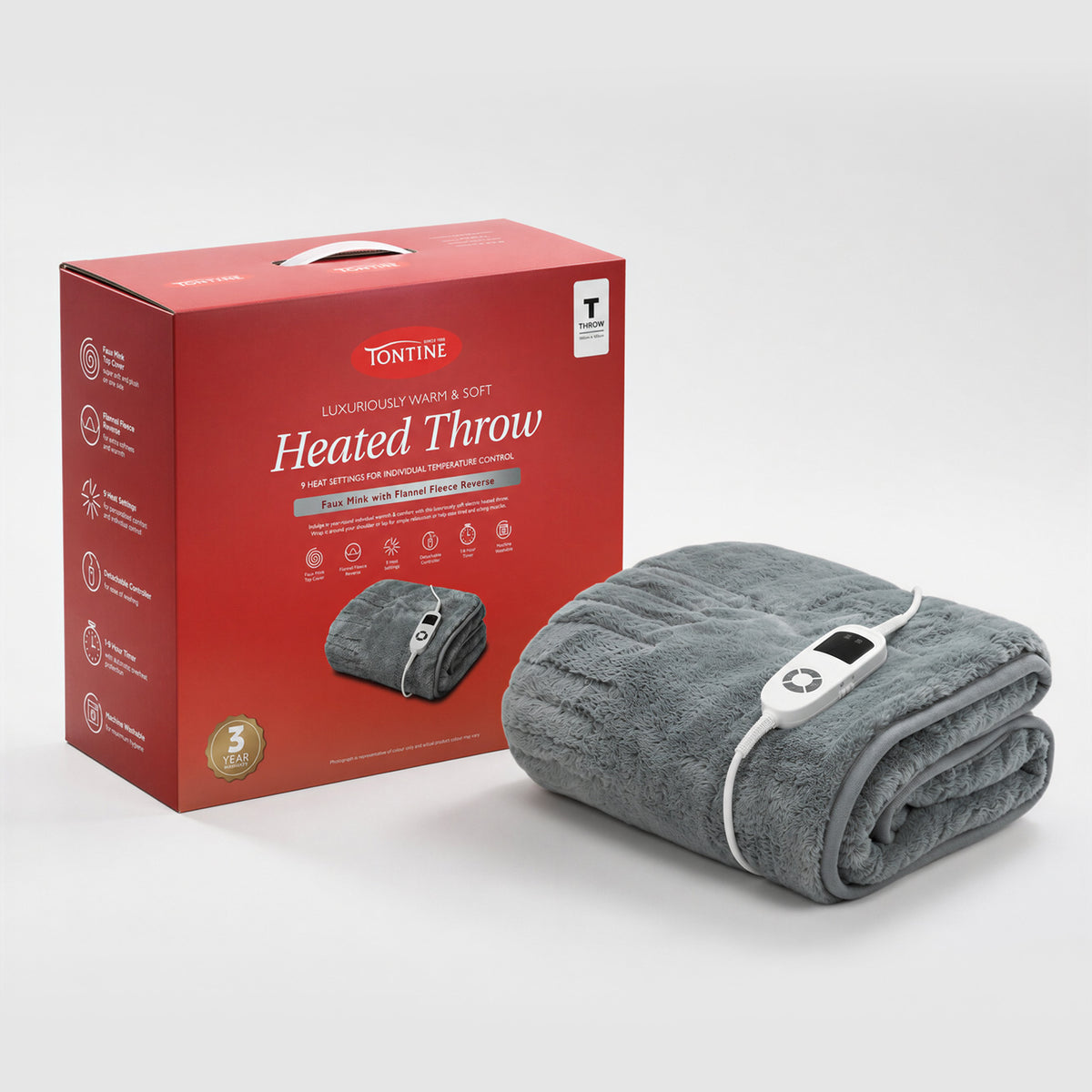 Luxuriously Warm & Soft Heated Throw