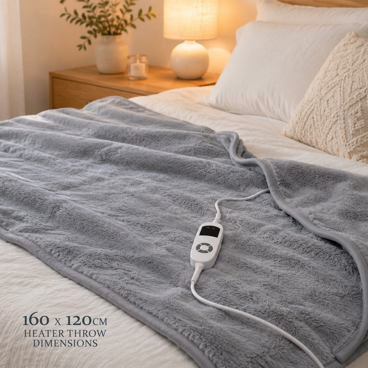 Luxuriously Warm & Soft Heated Throw