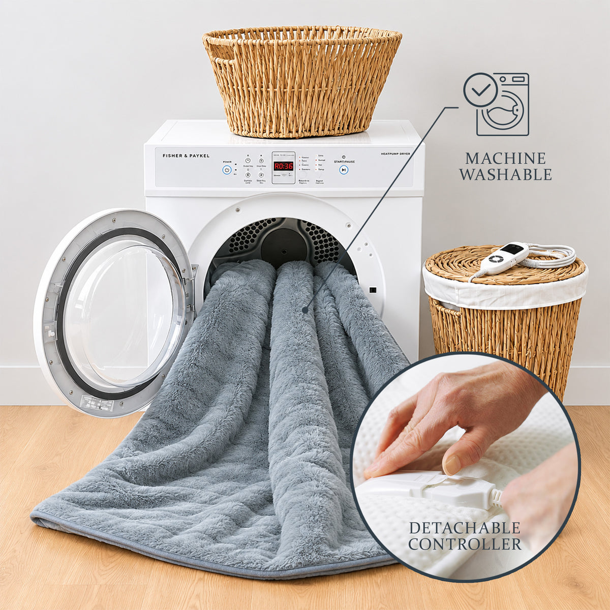 Luxuriously Warm & Soft Heated Throw