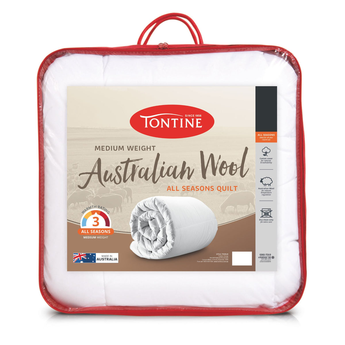 Australian Wool Quilt - All Seasons