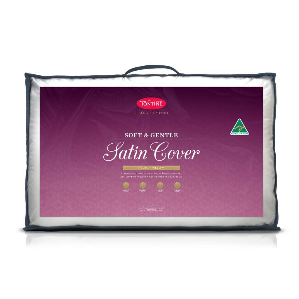 Classic Comfort Satin Cover Pillow - Medium