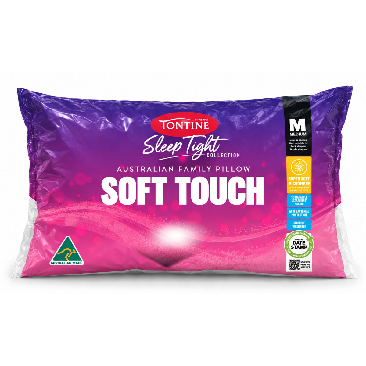 Sleep Tight Soft Touch Medium Pillow