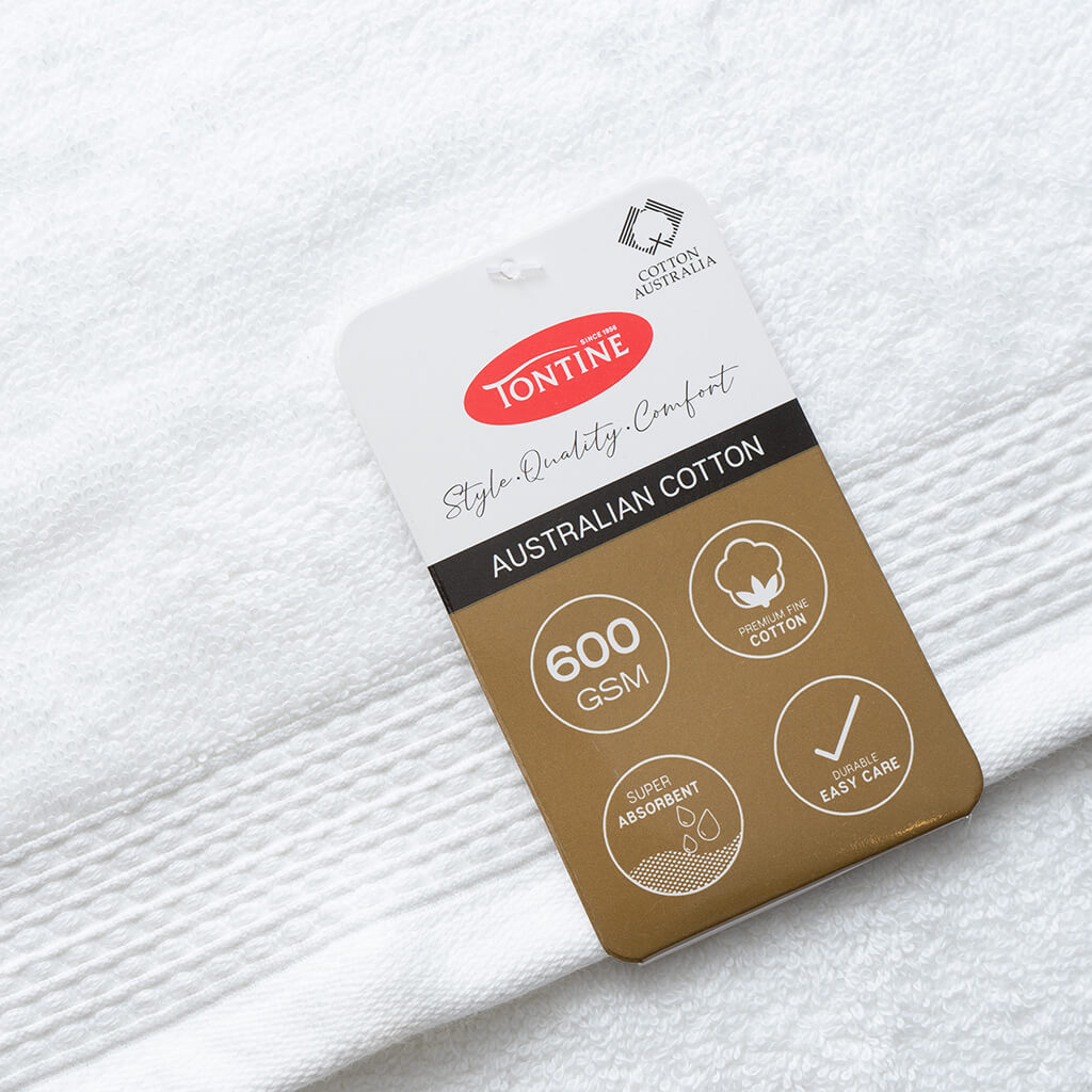 Australian Cotton Face Washer - White
