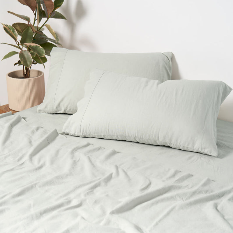 130GSM Cotton Linen Sheet Set King Tontine