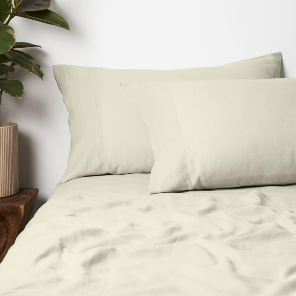 130GSM Cotton Linen Sheet Set King Tontine